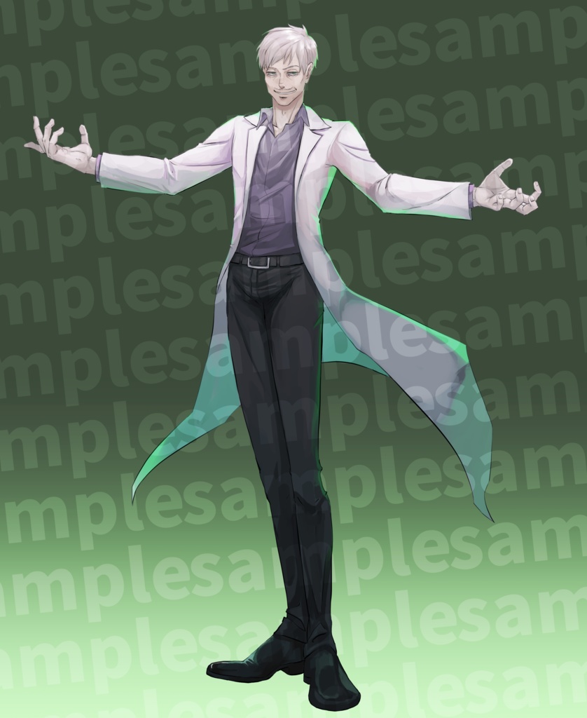 【全身立ち絵素材】男性B