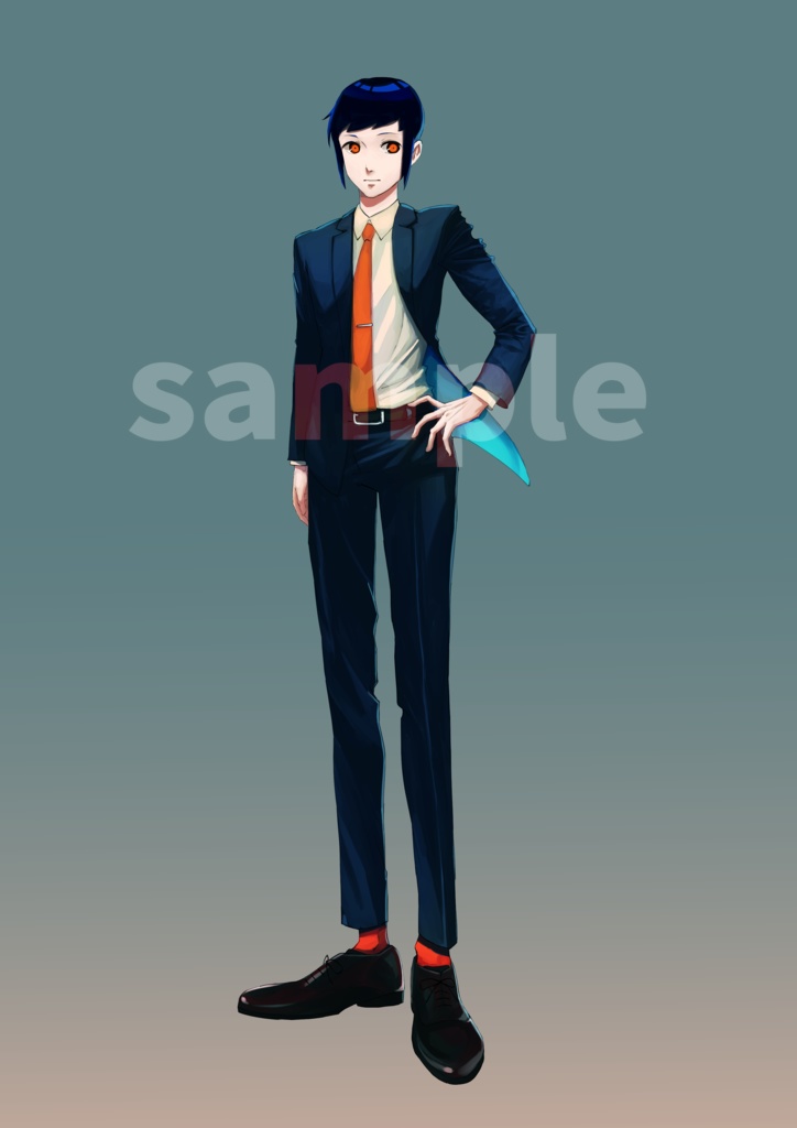 【全身立ち絵素材(一部フリー)】男性D