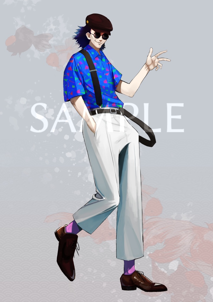 【全身立ち絵素材】男性E