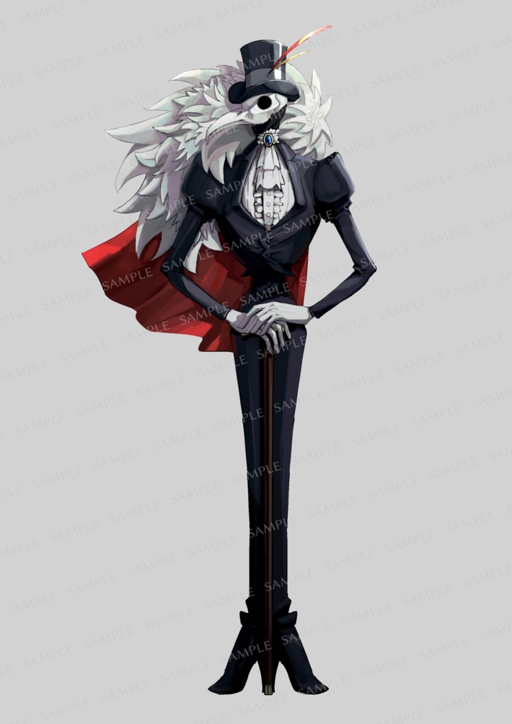 【全身立ち絵素材】人外B