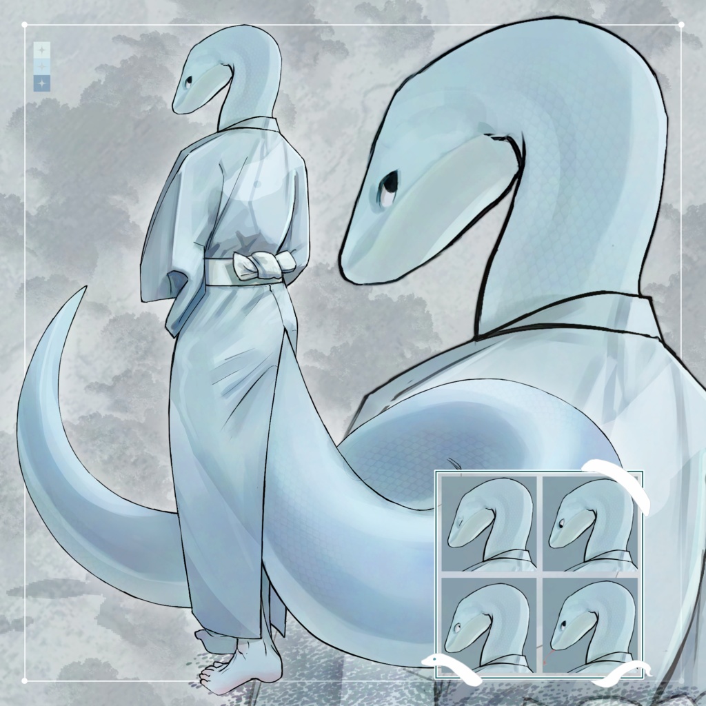 【全身立ち絵素材】人外C