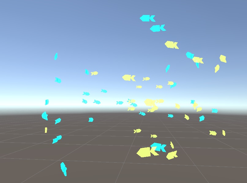 【無料】某仮想空間風お魚パーティクル