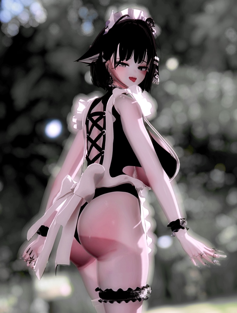 Lack_Maid 【9アバター対応】【VRChat向け衣装モデル】