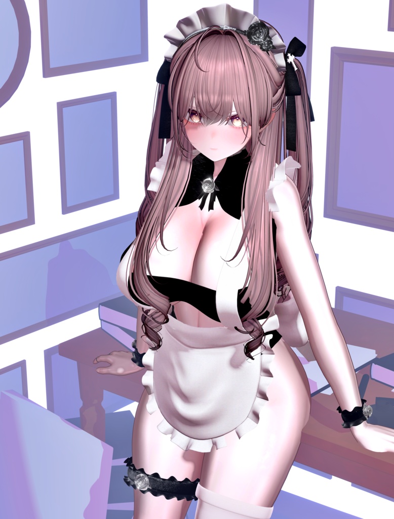 Lack_Maid 【9アバター対応】【VRChat向け衣装モデル】