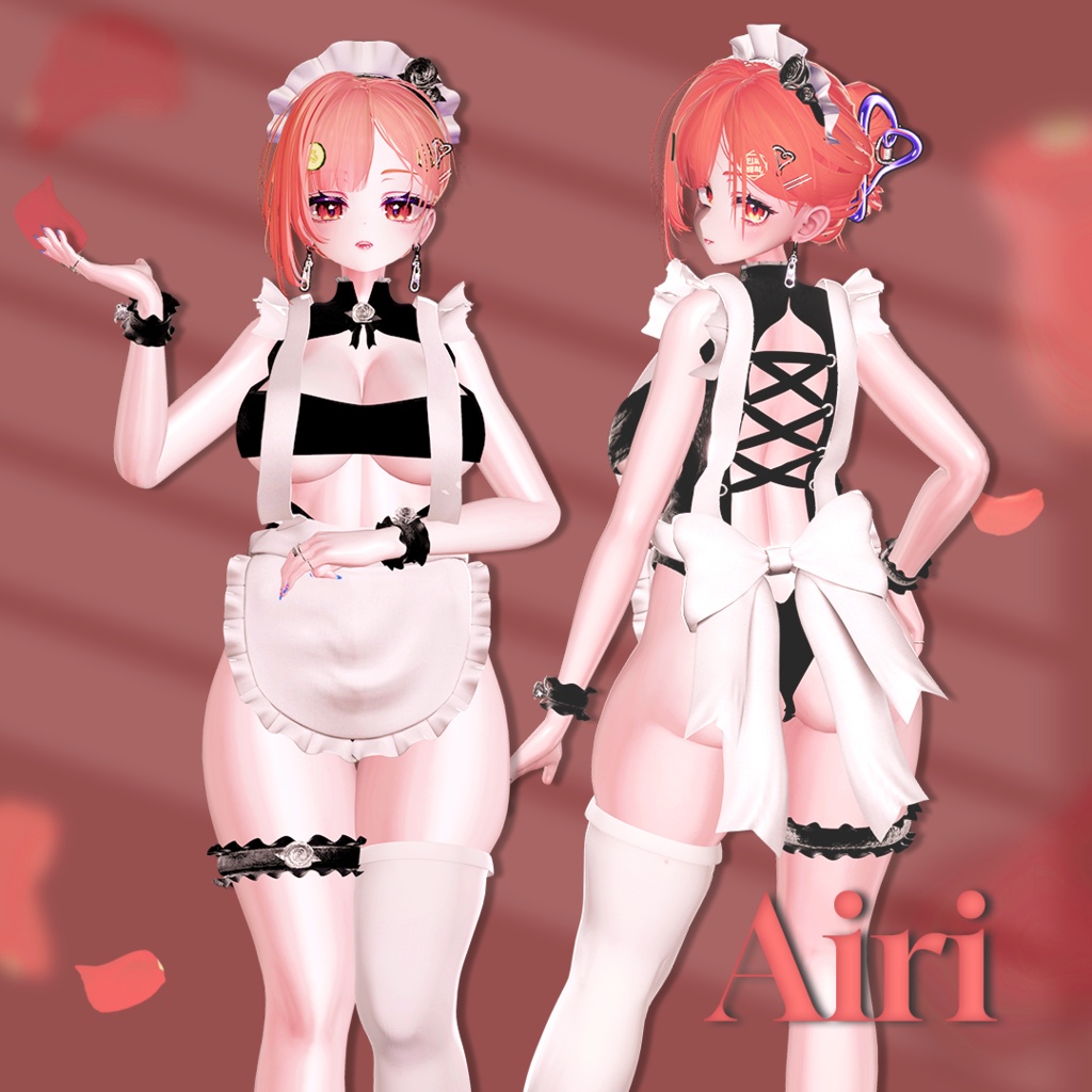 Lack_Maid 【9アバター対応】【VRChat向け衣装モデル】