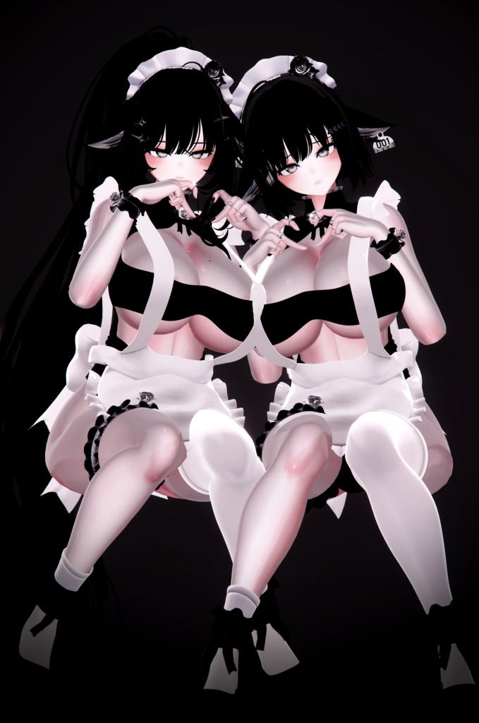 Lack_Maid 【9アバター対応】【VRChat向け衣装モデル】