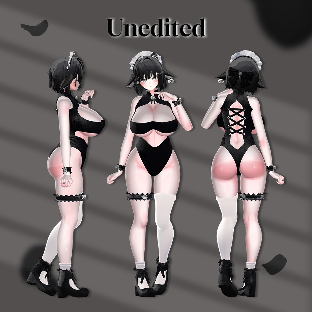 Lack_Maid 【9アバター対応】【VRChat向け衣装モデル】