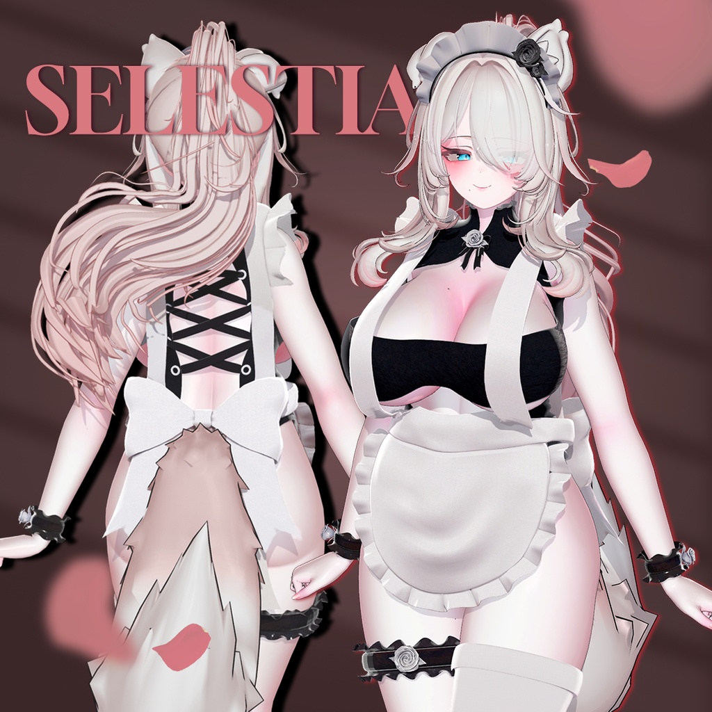 Lack_Maid 【9アバター対応】【VRChat向け衣装モデル】