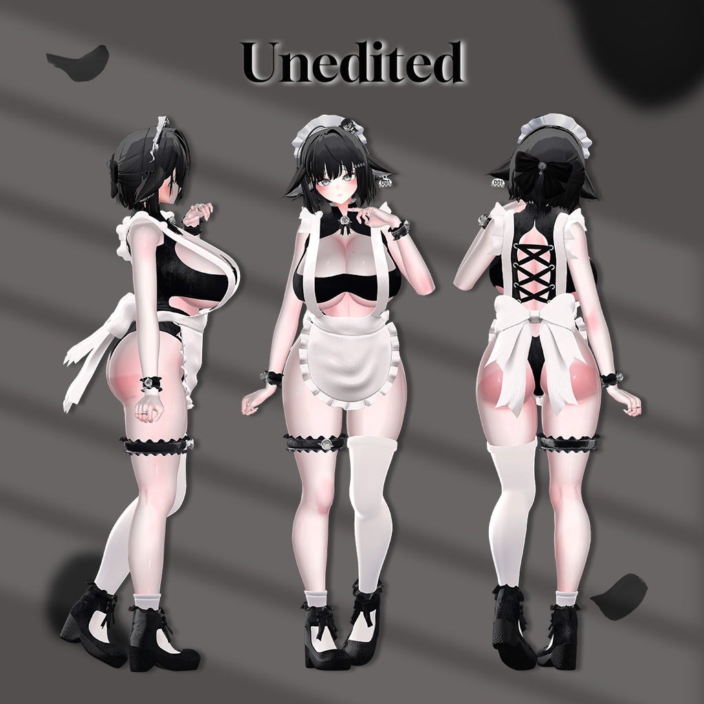 Lack_Maid 【9アバター対応】【VRChat向け衣装モデル】