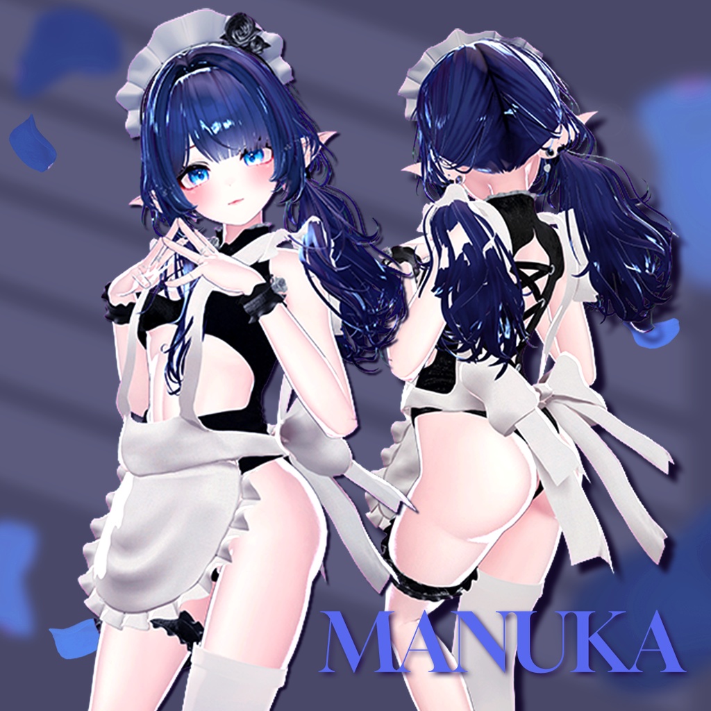 Lack_Maid 【9アバター対応】【VRChat向け衣装モデル】