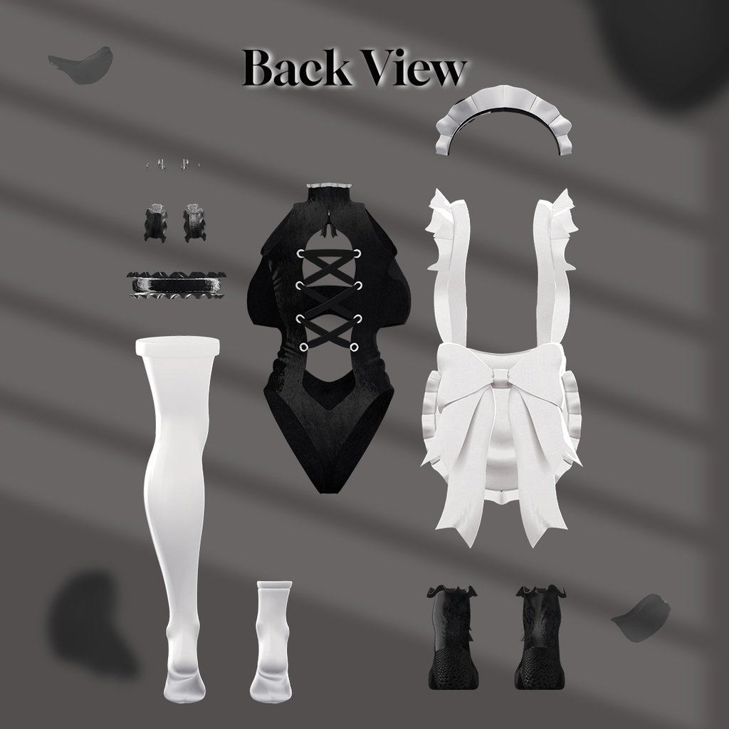 Lack_Maid 【9アバター対応】【VRChat向け衣装モデル】