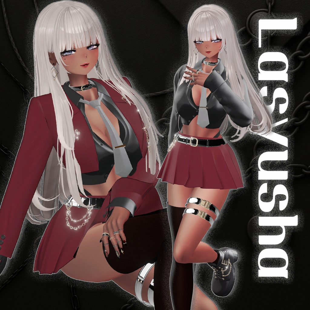 【10アバター対応】🖤Midnight Deploy🖤 【VRChat向け衣装モデル】