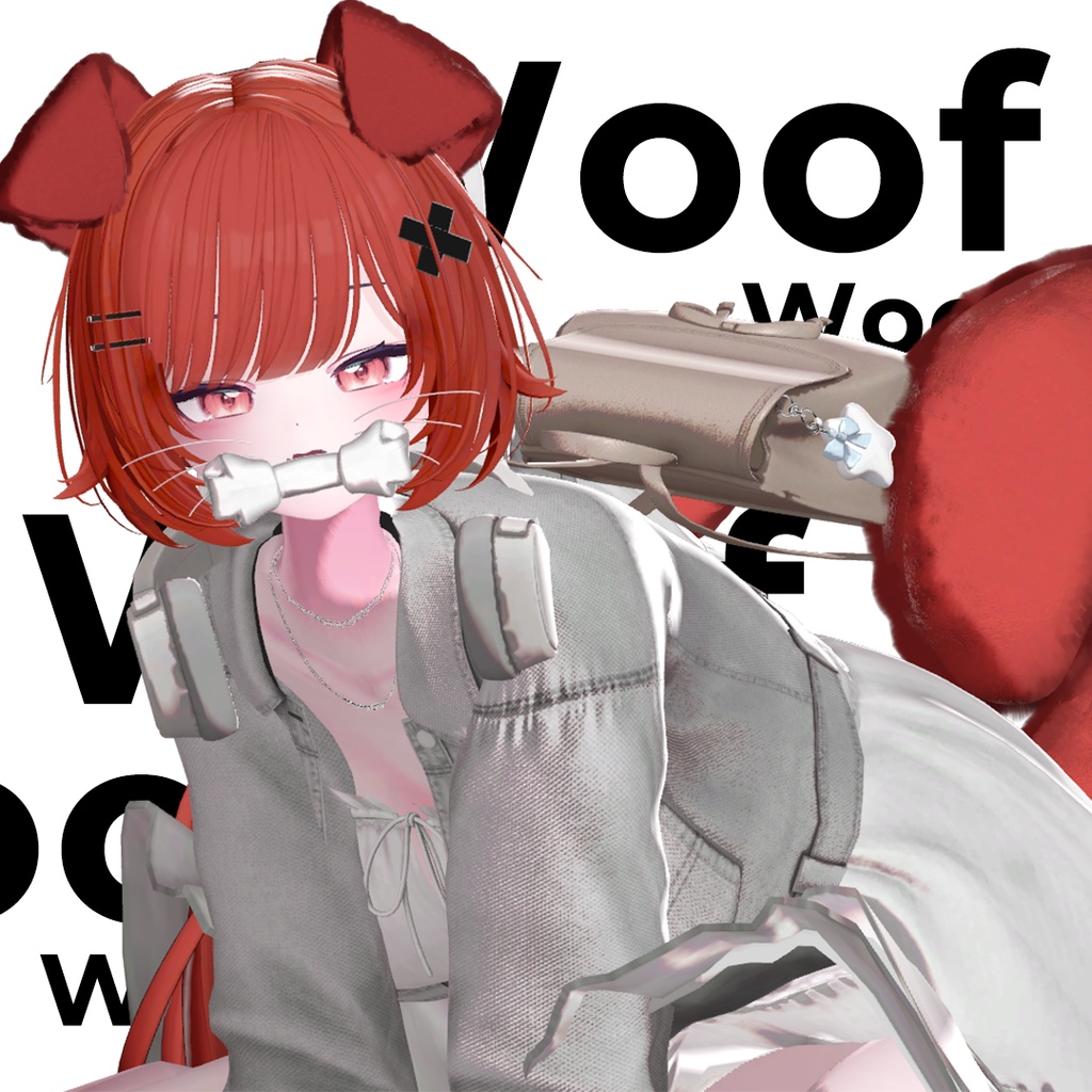 🖤 【VRChat】 WOOF! Dog Ears & Tail 🖤
