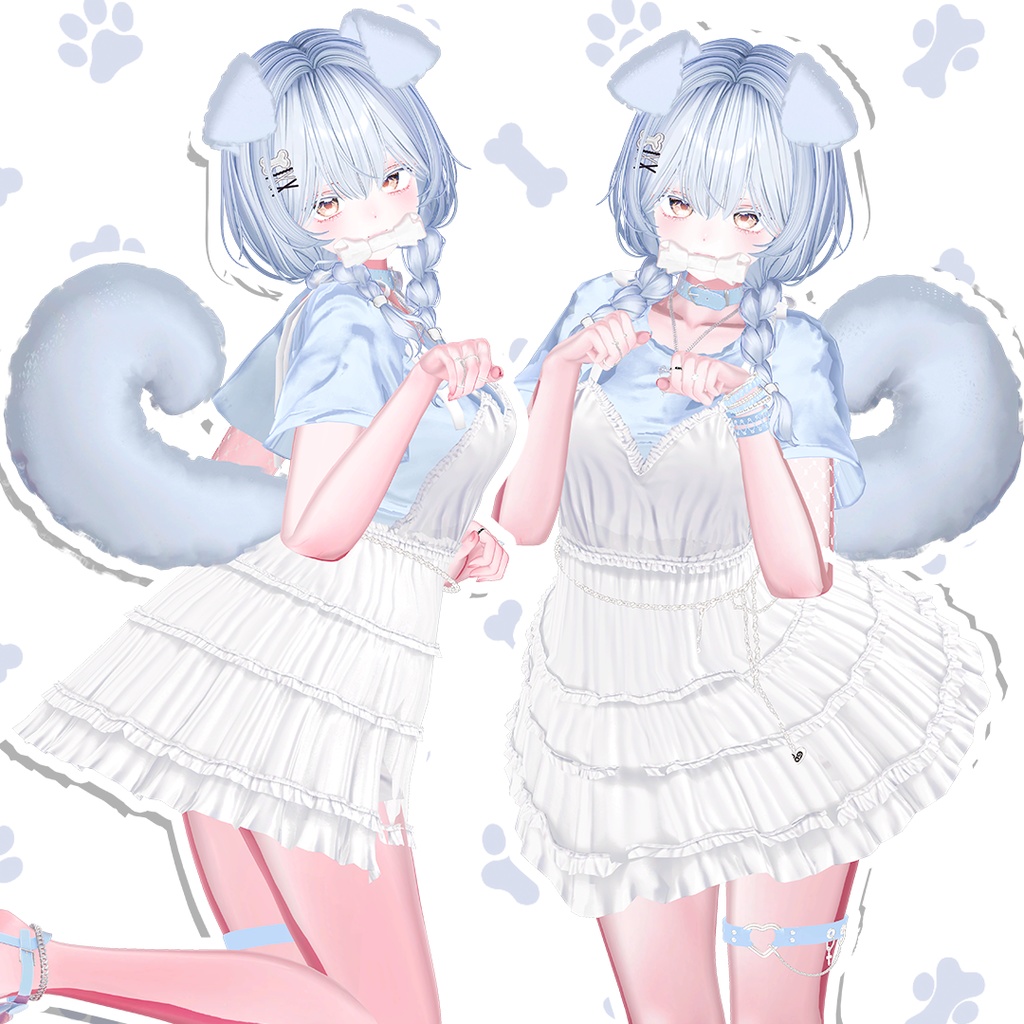 🖤 【VRChat】 WOOF! Dog Ears & Tail 🖤