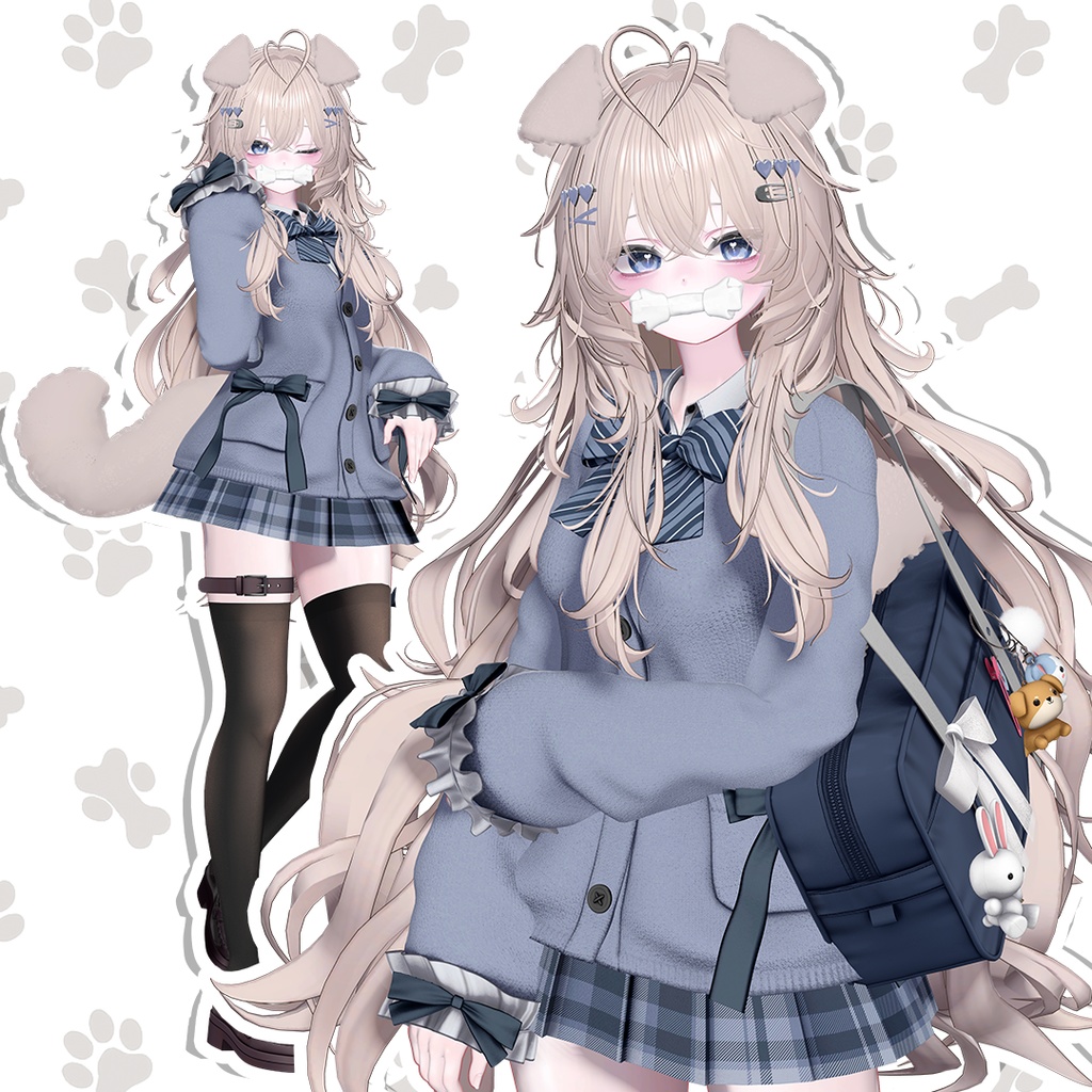 🖤 【VRChat】 WOOF! Dog Ears & Tail 🖤