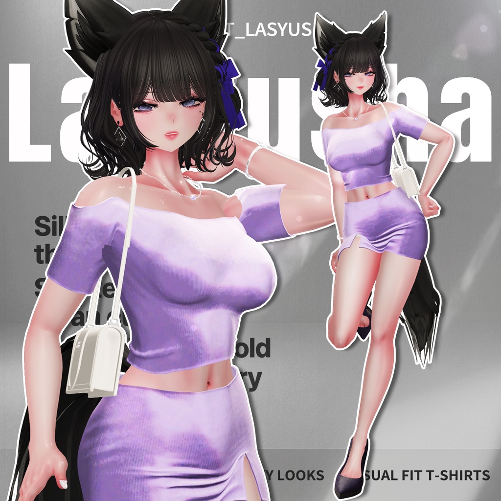 【10アバター対応】Piece_T【VRChat向け衣装モデル】