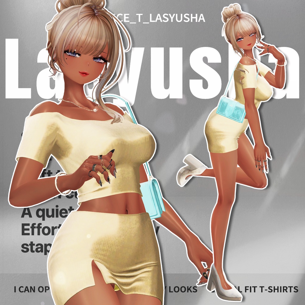 【10アバター対応】Piece_T【VRChat向け衣装モデル】