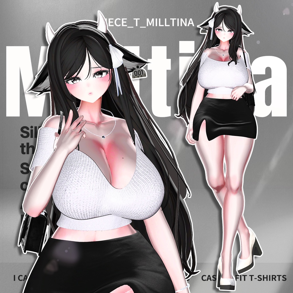 【10アバター対応】Piece_T【VRChat向け衣装モデル】