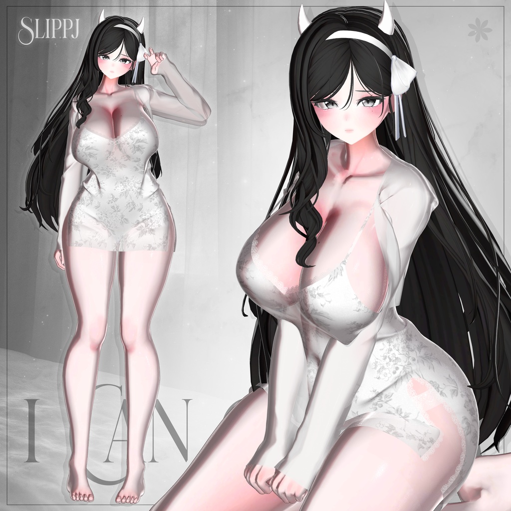 【4アバター対応】SLIPPJ【VRChat向け衣装モデル】