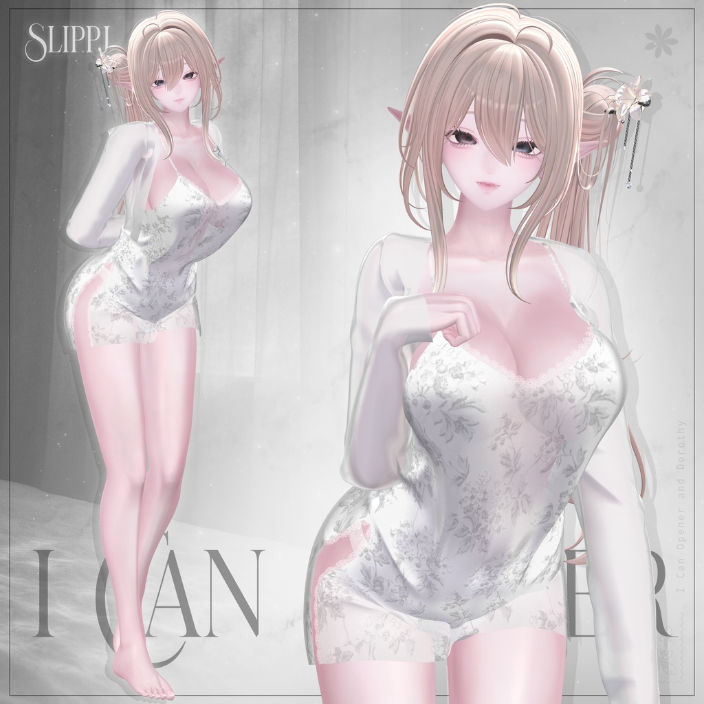 【4アバター対応】SLIPPJ【VRChat向け衣装モデル】