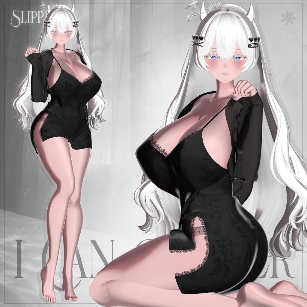 【4アバター対応】SLIPPJ【VRChat向け衣装モデル】