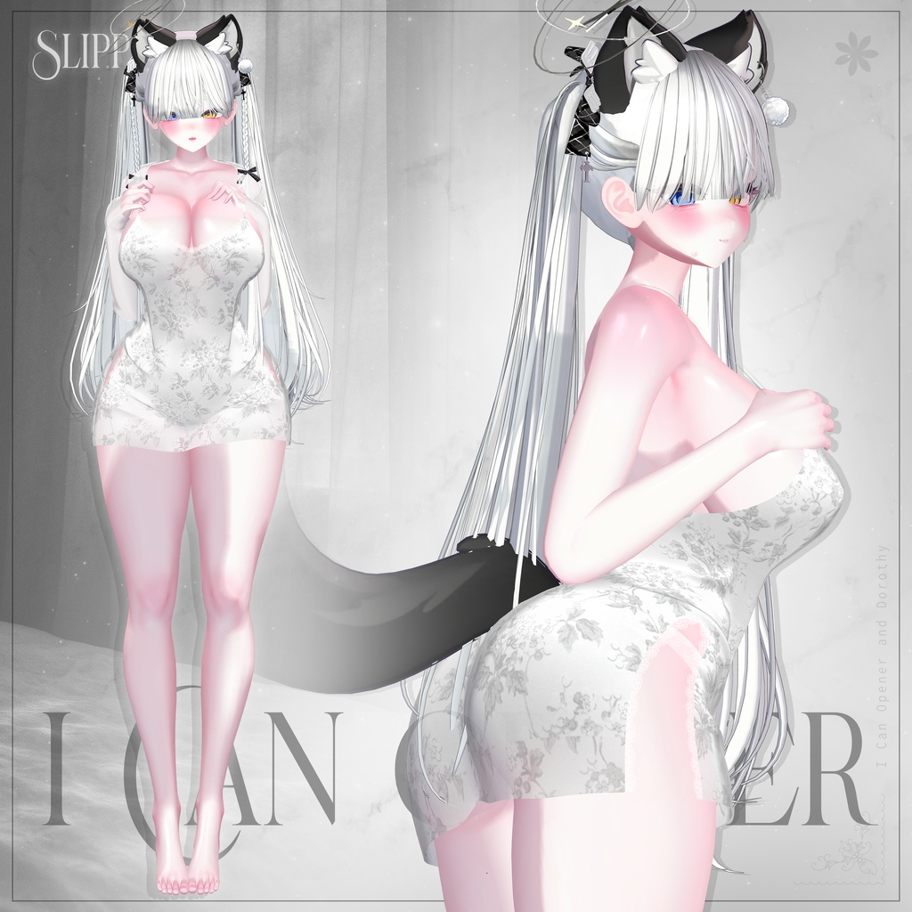 【4アバター対応】SLIPPJ【VRChat向け衣装モデル】