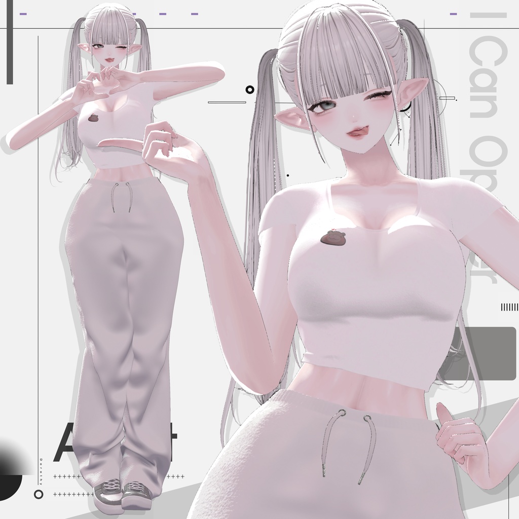 【BIG SALE中/VRChat向け衣装モデル】Airfit【7アバター対応】