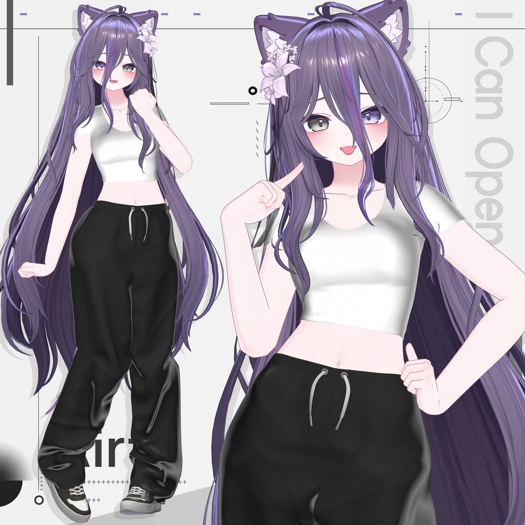 【BIG SALE中/VRChat向け衣装モデル】Airfit【7アバター対応】