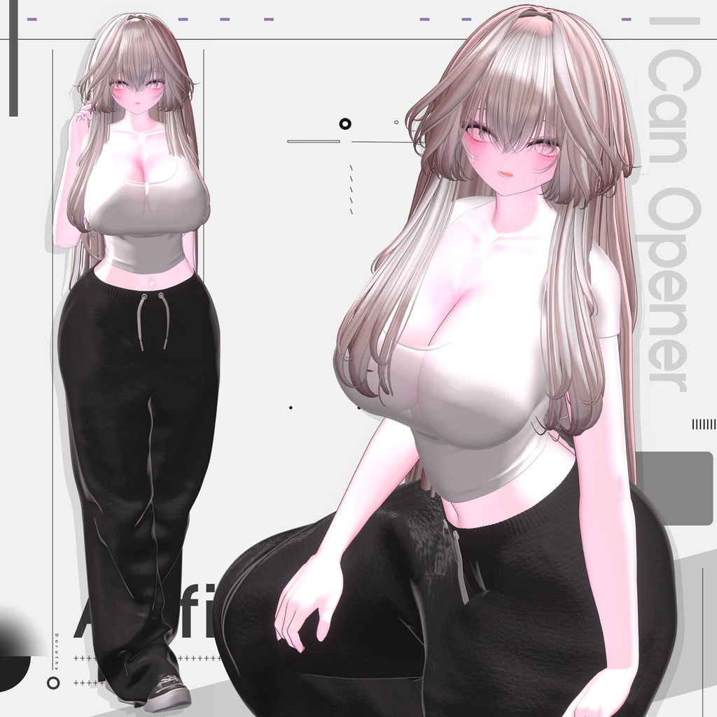 【BIG SALE中/VRChat向け衣装モデル】Airfit【7アバター対応】