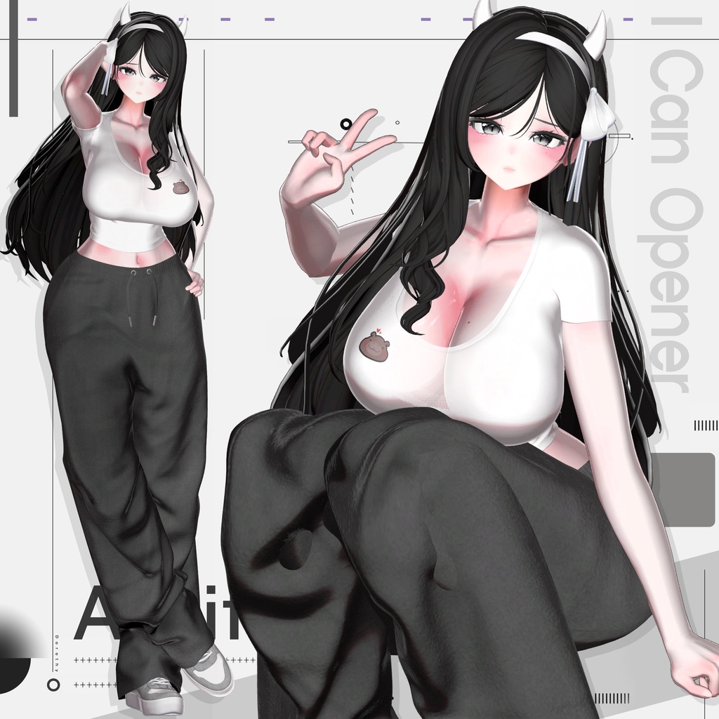 【BIG SALE中/VRChat向け衣装モデル】Airfit【7アバター対応】