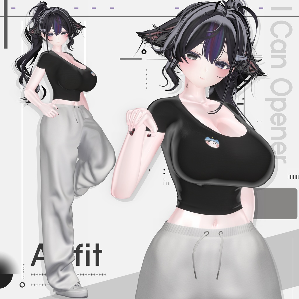 【BIG SALE中/VRChat向け衣装モデル】Airfit【7アバター対応】