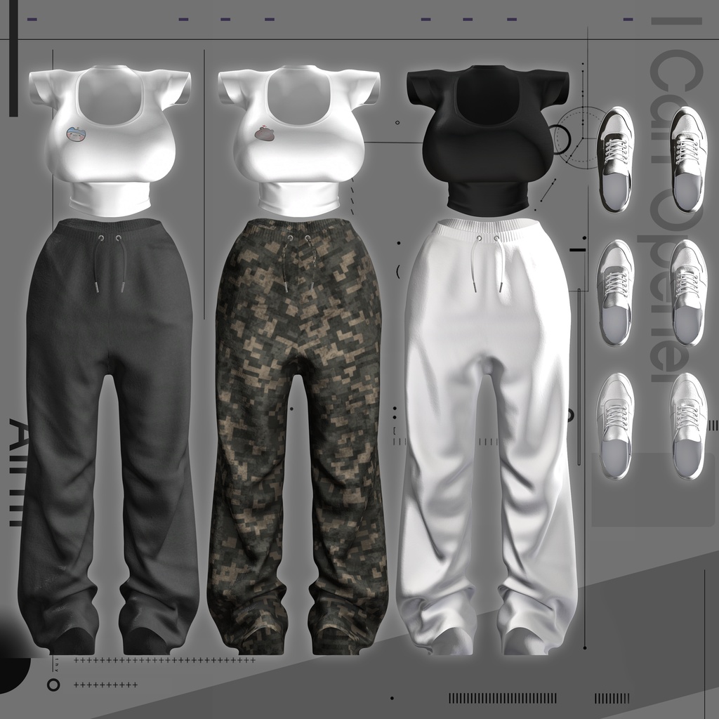 【BIG SALE中/VRChat向け衣装モデル】Airfit【7アバター対応】