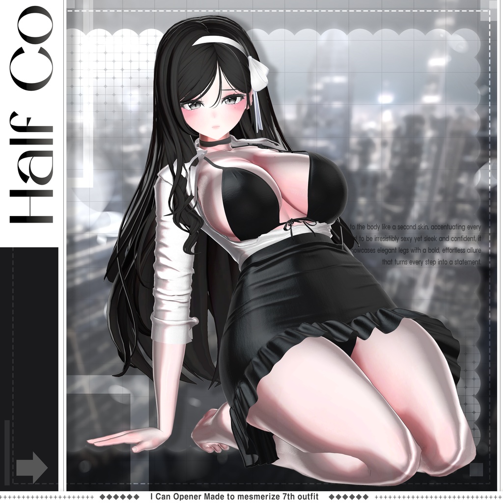 【4アバター対応】Half-Co【VRChat向け衣装モデル】