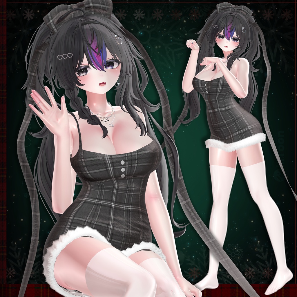 【SALE ミルティナ / 愛莉 】🖤Carol 【VRChat向け衣装モデル】