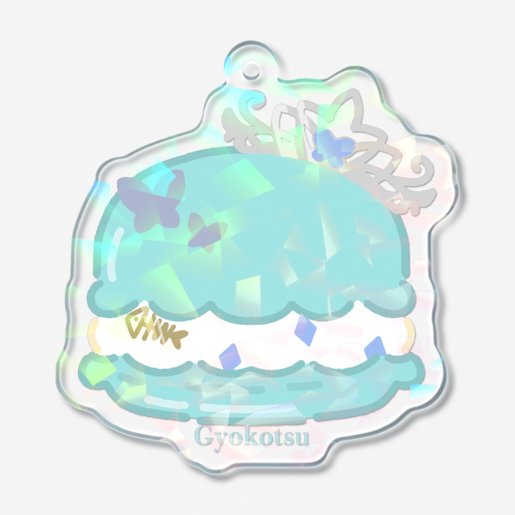 魚骨マカロンアクキー