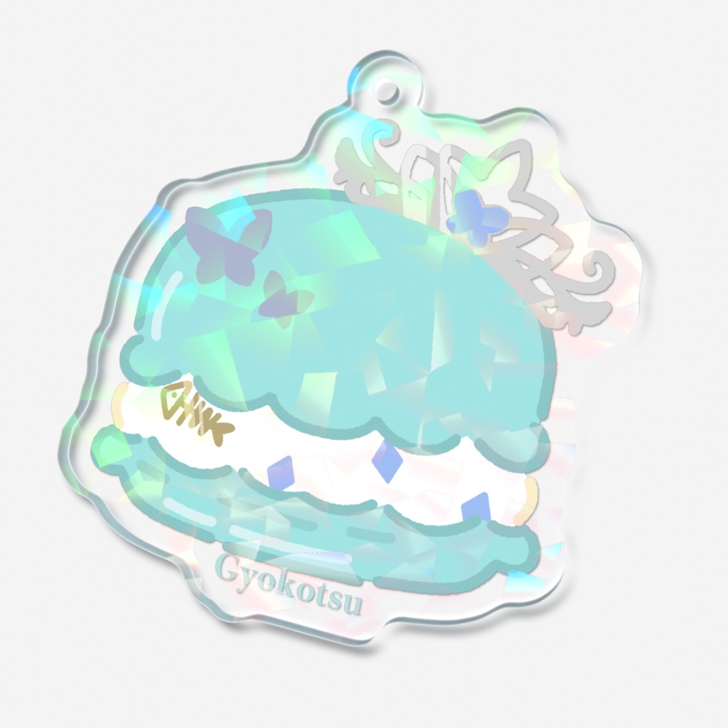 魚骨マカロンアクキー