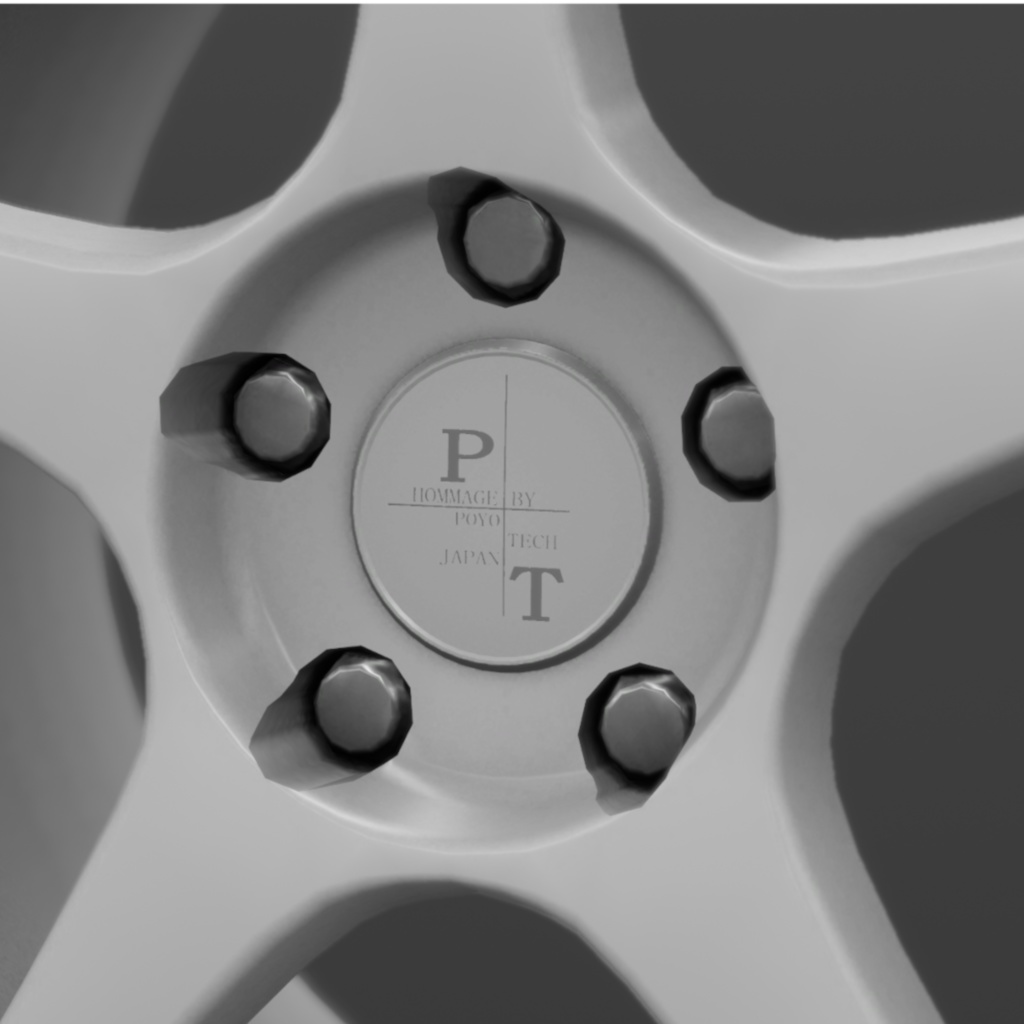 【VRChat向け】5本スポークホイール『PS-05R』