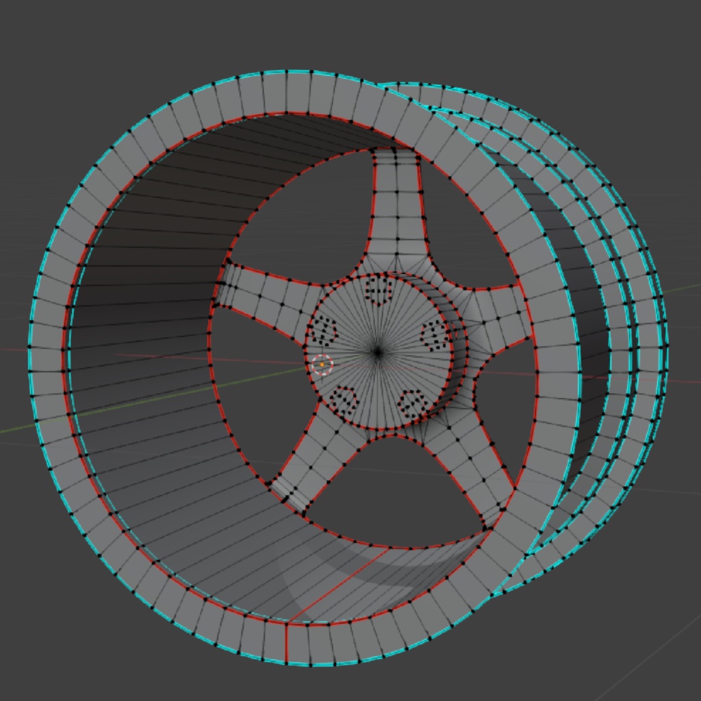 【VRChat向け】5本スポークホイール『PS-05R』