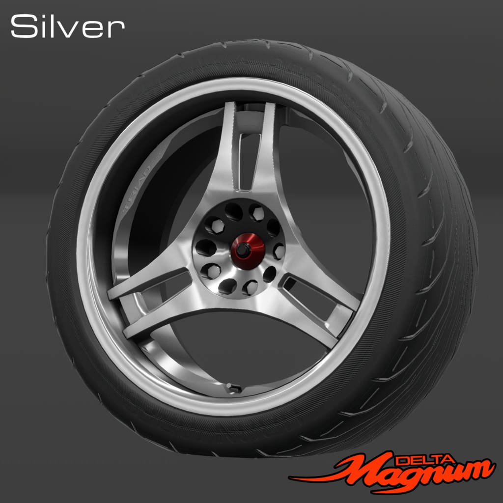 【VRChat向け】3本スポークホイール『TRE FORZE DELTA』/『TRE FORZE DELTA MAGNUM』