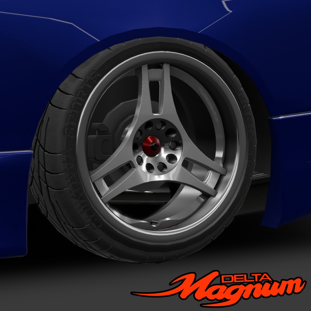 【VRChat向け】3本スポークホイール『TRE FORZE DELTA』/『TRE FORZE DELTA MAGNUM』