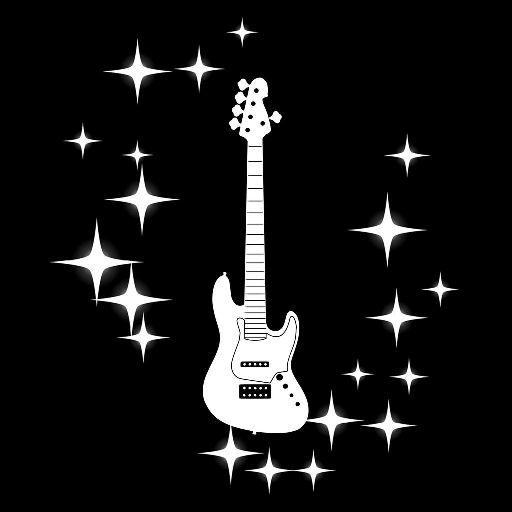 ROCK STAR 001/ロックギター＆スター　デジタルペーパー