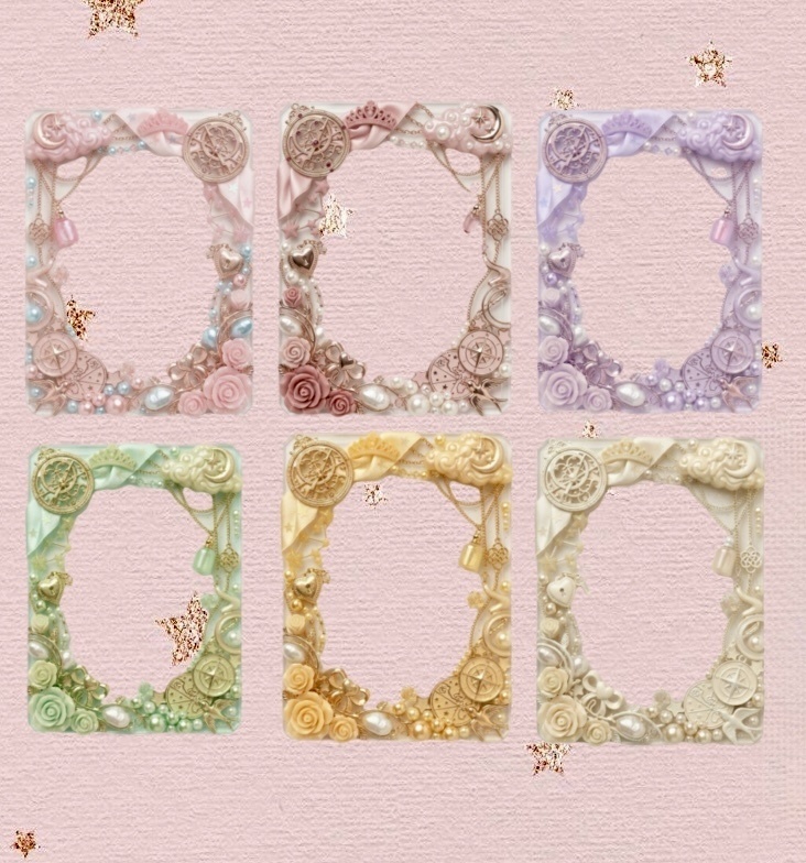 【Digital Asset】Magical Deco Frames - 6 Color Set / 魔法のデコフレーム 6色セット(透過PNG)