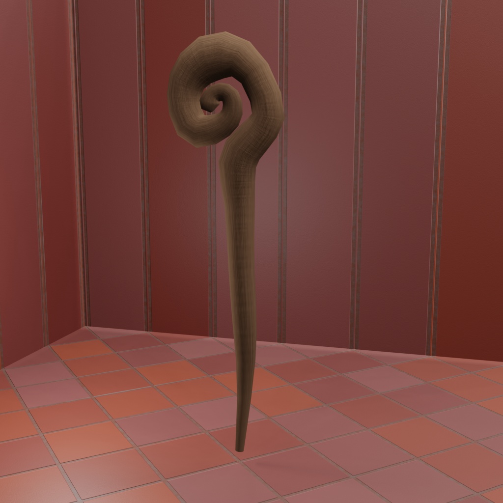 魔女の杖（3Dデータ）