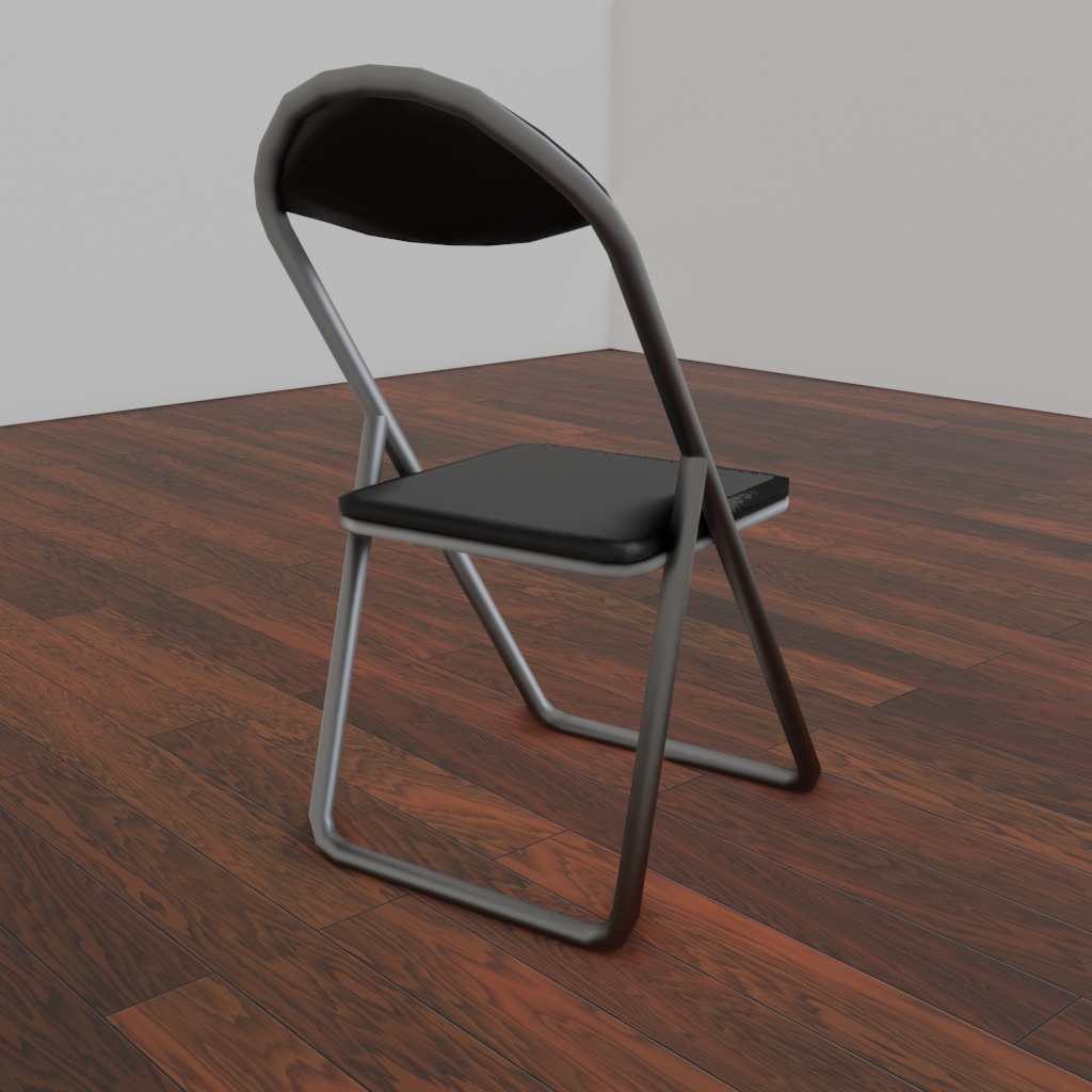 パイプ椅子(3Dデータ)