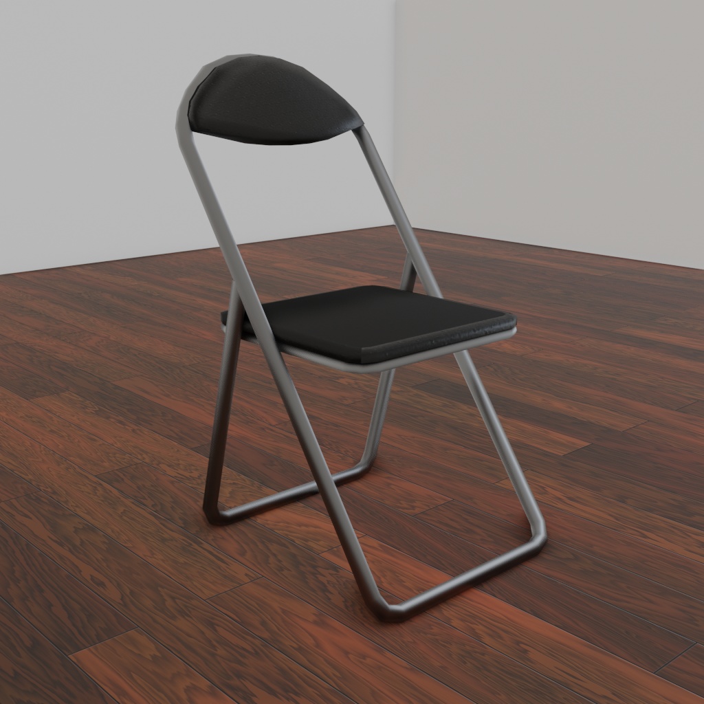 パイプ椅子（3Dデータ）