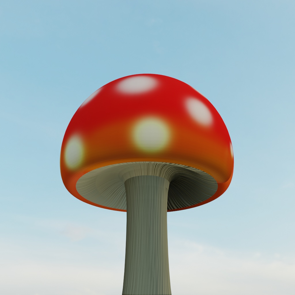 毒キノコ(3Dデータ)