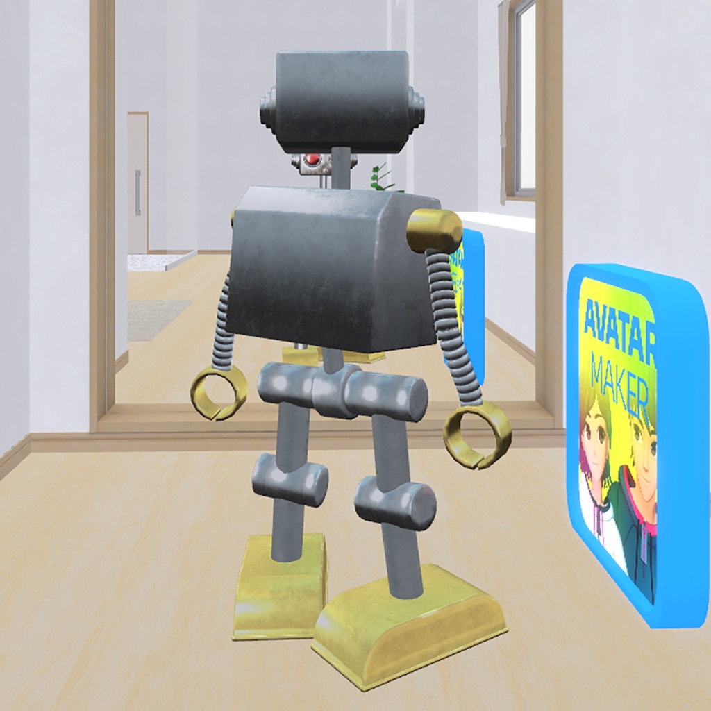 【cluster用アバター】レトロなブリキ風ロボ『レトボット / Retobot』