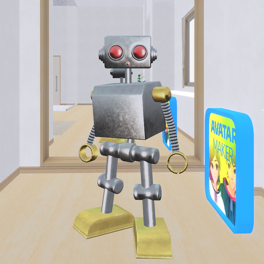 【cluster用アバター】レトロなブリキ風ロボ『レトボット / Retobot』