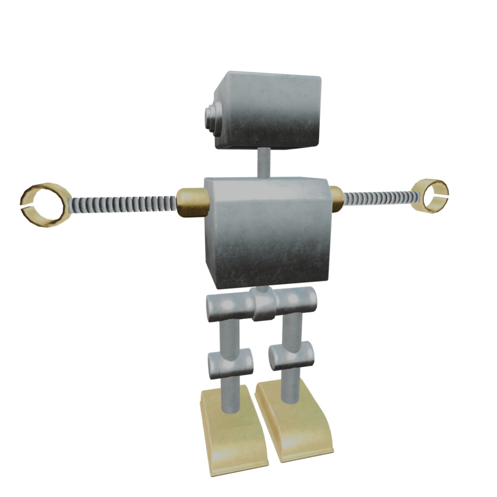 【cluster用アバター】レトロなブリキ風ロボ『レトボット / Retobot』