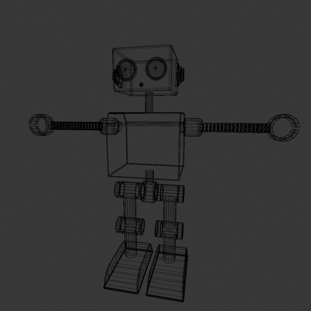 【cluster用アバター】レトロなブリキ風ロボ『レトボット / Retobot』